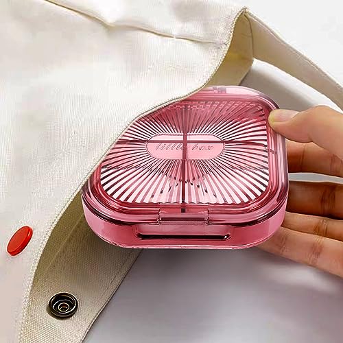 Healifty Travel Pill Organizer Daily Pill Organizer, Pill Case for Pocket Purse to Hold Vitamin