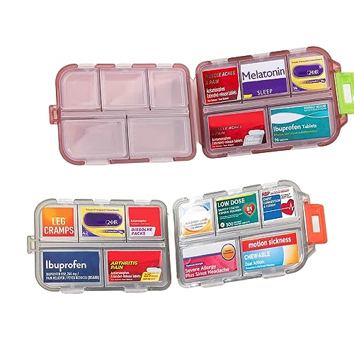 DIY Pocket Pharmacy Medicine Labels Travel Daily Pill Container Lables Medication Organizer Stickers Pill Organizer Lables Travel Pill Case Stickers 3 Sizes(146 Stickers)