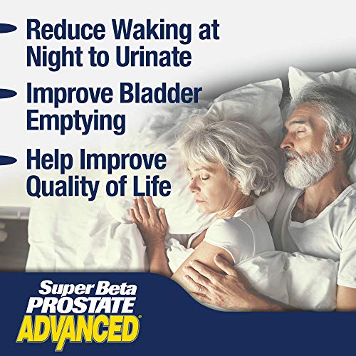 Super Beta Prostate Advanced – Reduce Waking Up at Night to Urinate, Promote Sleep, Support Bladder Emptying. Prostate Supplement for Men with Beta Sitosterol, not Saw Palmetto. (240 Caplets, 4-Pack)