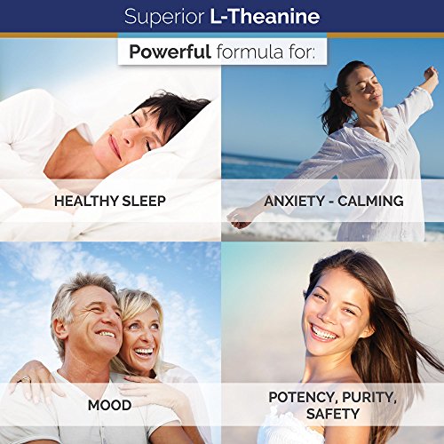 Superior Labs - Pure L-Theanine Non-GMO, No Additives - 250mg, 90 Vegetable Capsules - Powerful Formula for Healthy Sleep and Mood - Dietary Supplement for Calming and Relaxation