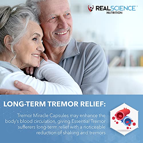 Real Science Nutrition Tremor Miracle Capsules - Essential Tremor Herbal Capsule Supplement  for Hands, Legs, Feet, Head Tremors 