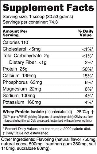 NutraBio 100% Whey Protein Isolate - Complete Amino Acid Profile - 25G of Protein Per Scoop - Soy and Gluten Free - Zero Fillers, Non-GMO, Protein Powder - Cookies and Cream, 5 Pounds