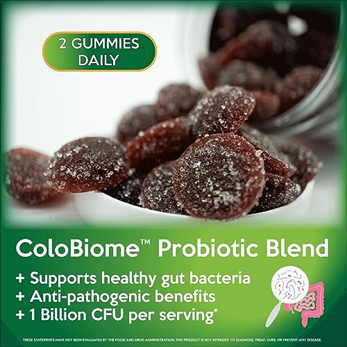 ColoFlax Flaxseed Chewable Gummy Supplement - Flaxseed Extract Chews High in Dietary Fiber, Lignans, Omega-3, Probiotics, Prebiotic, Gluten Free - Flax Seed Relief for Stomach Pain, Constipation