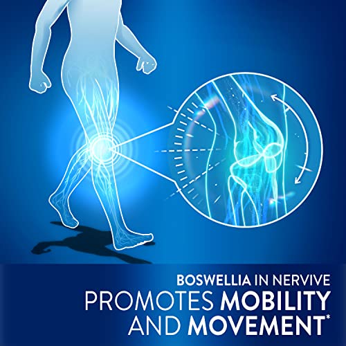 Nervive Advanced Nerve Relief + Mobility, with Alpha Lipoic Acid to Help Reduce Nerve Aches, Weakness, & Discomfort*† and Boswellia to Promote Mobility*, Vitamins B12,B6,B1, 30 Tablets