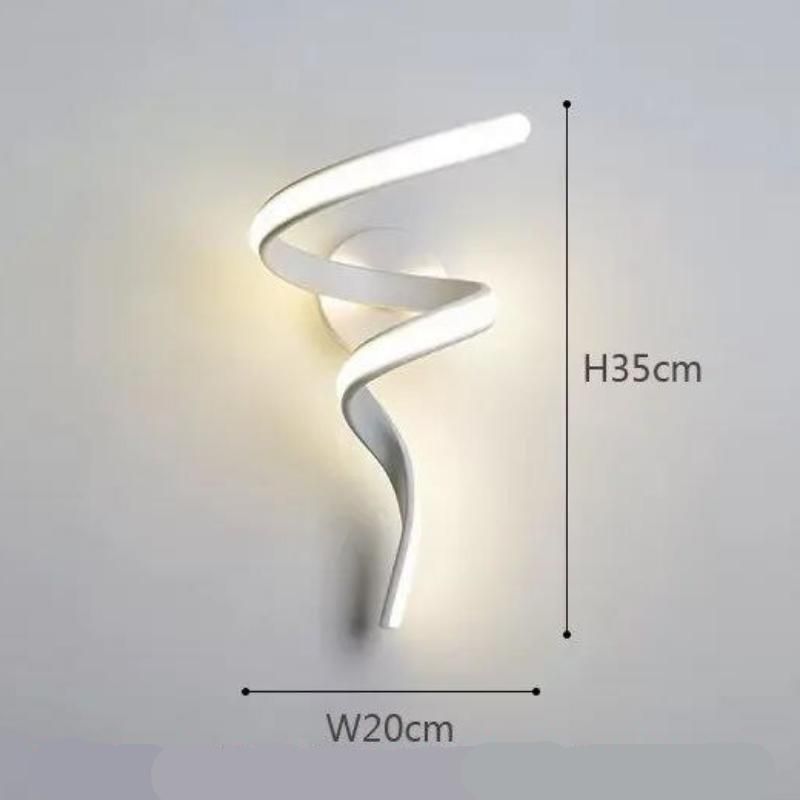 Minimalist Spiral LED Wall Sconce