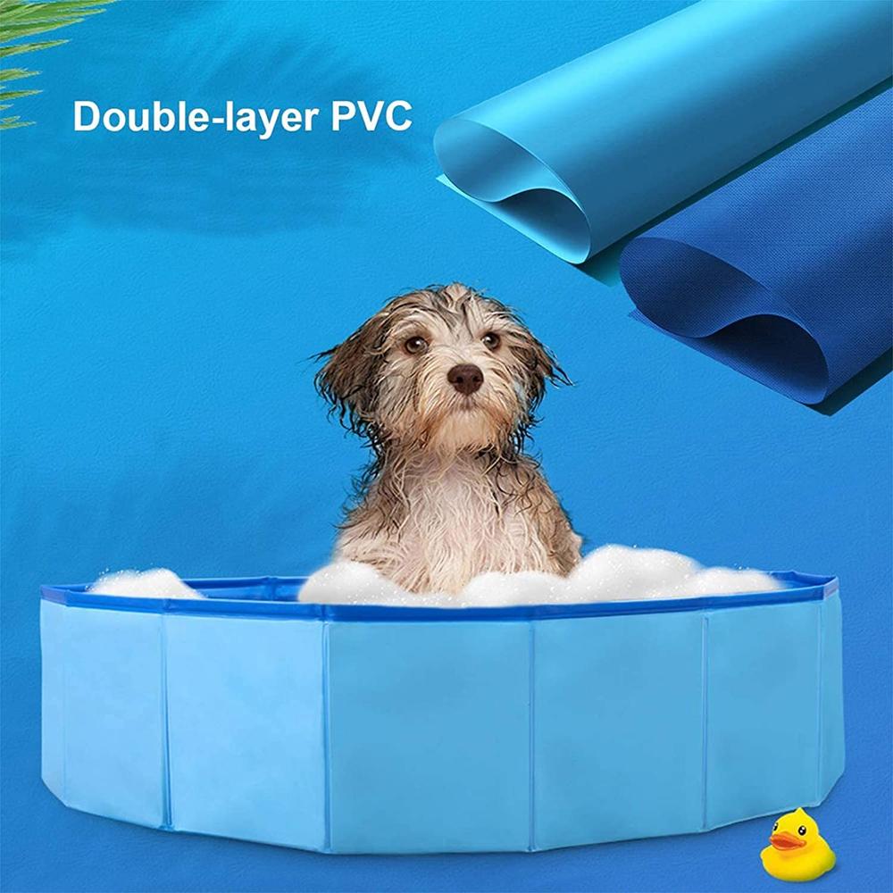 Foldable Pet Bath Outdoor Portable Swimming Pool for Pets and Kids SP