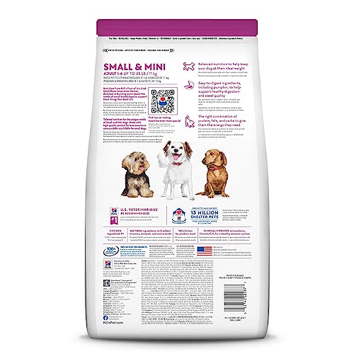 Hill's Science Diet Dry Dog Food, Adult, Small Paws For Small Breed Dogs, Chicken Meal & Rice, 4.5 lb. Bag