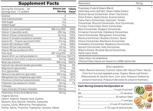 Passion 4 Life Mega Liquid Multivitamins, Trace Minerals, Amino Acids, Turmeric for Adults, Men, Women, Teens, Kids, Non-GMO, No Soy, No Dairy