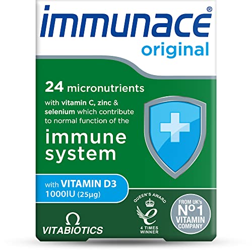 Vitabiotics Immunace Original - Advanced Micronutrient and Immune System Support | Vitamin C, Zinc, and Selenium - 30 Tablets