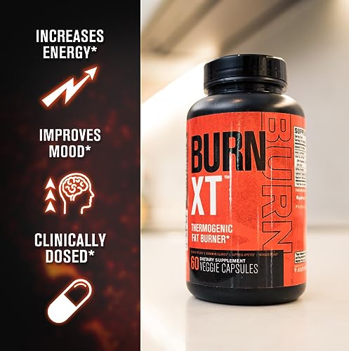 Burn-XT Clinically Studied Fat Burner & Weight Loss Supplement - Appetite Suppressant & Energy Booster - Fat Burning Acetyl L-Carnitine, Green Tea Extract, & More - 60 Natural Diet Pills