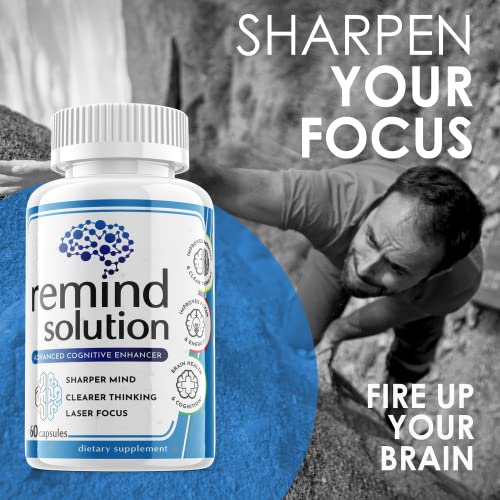 Remind Solution Advanced Nootropic Brain Supplement Pills (1 Pack)