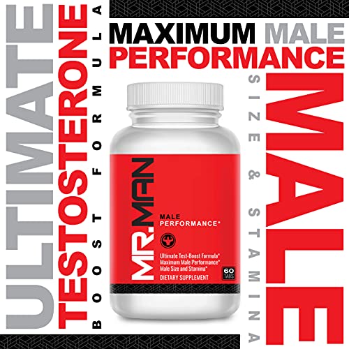 Mr Man Male Enlargement Pills- Size Enhancing Supplement for Men- Add Over 3 in 90 Days- 60 Tablets