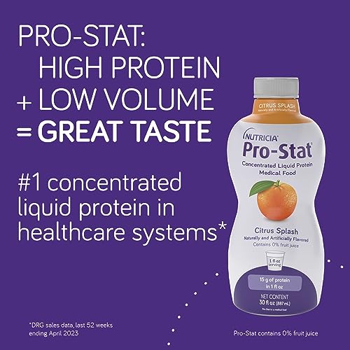 Pro-Stat Concentrated Liquid Protein Medical Food - Citrus Splash Flavor, 30 Fl Oz Bottle (Case of 6)