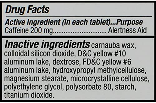 Vivarin Caffeine Alertness Aid, 200mg Tablets, 40 Count, Functional Caffeine for Mental Alertness, Same Caffeine as a Cup of Coffee - Twin Pack