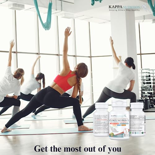 KAPPA NUTRITION Curcu No Pain Rx (90 Capsules) Supports Joints, Muscles.