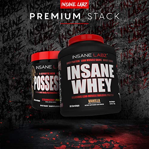 Insane Labz Insane Whey,100% Muscle Building Whey Protein, Post Workout, BCAA Amino Profile, Mass Gainer, Meal Replacement, 5lbs, 60 Srvgs (Packaging May Vary) (Chocolate Peanut Butter)