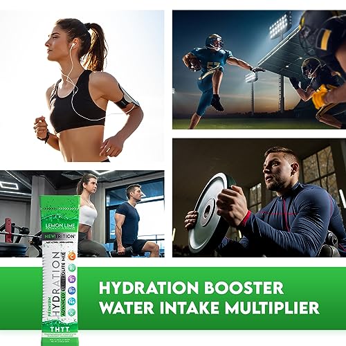 NewTrition Hydration Drink Electrolyte Powder Packets | Dehydration Relief | Non-GMO | Lemon Lime - 12 Count