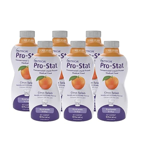 Pro-Stat Concentrated Liquid Protein Medical Food - Citrus Splash Flavor, 30 Fl Oz Bottle (Case of 6)