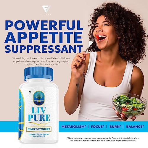 Liv Pure Capsules Liver Detox Weight Loss Pills, LivPure Supplement - Live Pure Liver Detox Cleanse Product Supplements, LivePure Diet Hydration Reviews Liv Pur Health Support (60 Capsules)