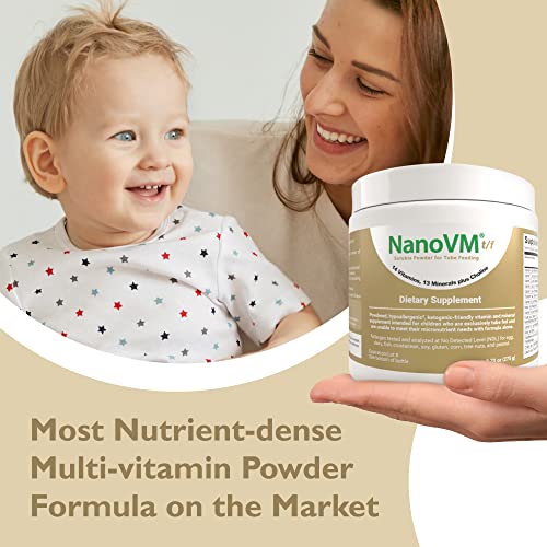 NanoVM t/f, Dietary Supplement for Tube Feedings, Allergen-Free Multivitamin for Kids, Flavorless Dietary Supplement with 14 Vitamins & 13 Minerals, Low-Carb Kids Vitamins, 275g - Solace Nutrition