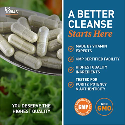 Dr. Tobias Colon 14 Day Cleanse, Advanced Gut Cleanse Detox for Women & Men with Cascara Sagrada, Psyllium Husk & Senna Leaf, Non-GMO Colon Cleanse, 28 Capsules (1-2 Daily)