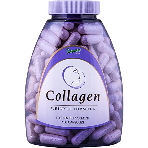 Sanar Naturals Collagen Pills with Vitamin C, Vitamin E - Reduce Wrinkles, Support Hair, Skin, Nails, and Joint Health - Hydrolyzed Collagen Supplement, 150 Capsules