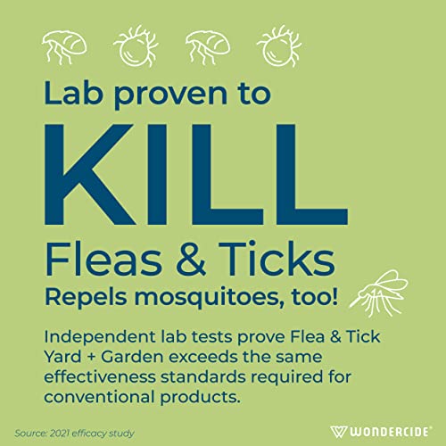 Wondercide - Flea and Tick Spray Concentrate for Yard and Garden with Natural Essential Oils – Kill, Control, Prevent, Fleas, Ticks, Mosquitoes and Insects - Safe for Pets, Plants, Kids - 16 oz