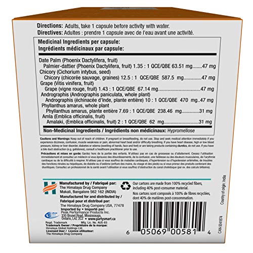 Himalaya PartySmart, One Capsule for a Better Morning, Plant-Based, Liver Support, Better Morning After Drinking, Alcohol Breakdown, Clinically Studied, Non-GMO Project Verified, 10 Capsules, 3 Pack.