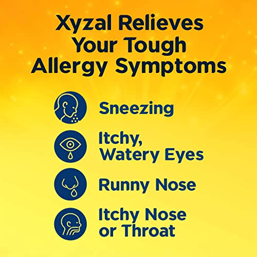 Xyzal Allergy Pills, 24-Hour Allergy Relief, 55-Count, Original Prescription Strength