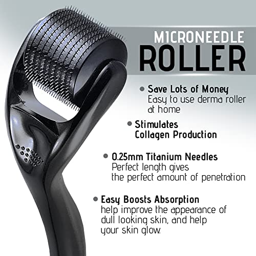 Derma Roller Microneedle Roller For Face, Beard Roller, Microneedling