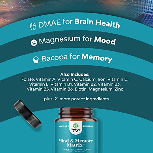 Better Memory and Focus Supplement for Adults - Advanced Memory Supplement for Brain Health Faster Recall and Mental Focus with Phosphatidylserine - Brain Supplement for Memory and Focus Support