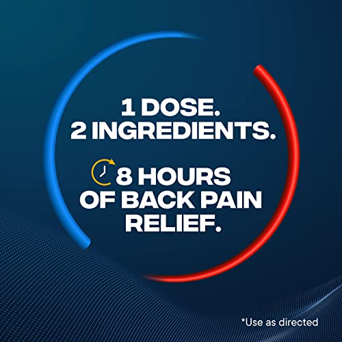 Advil Dual Action Back Pain Caplets Delivers 250mg Ibuprofen and 500mg Acetaminophen Per Dose for 8 Hours of Back Pain Relief - 144 Count