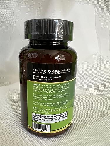 6000mg Extra Strength Yerba Mate High Potency, 60mg Caffeine Per Capsule, Extract Pills Supplements for Clean Energy, Focus, Nootropic, Made in USA - 120 Caps