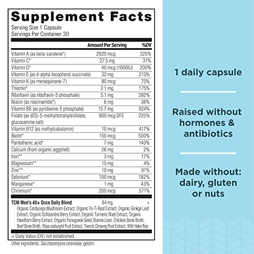 ANCIENT NUTRITION Men's 40+ 1-Day Multivitamin, 30 CT