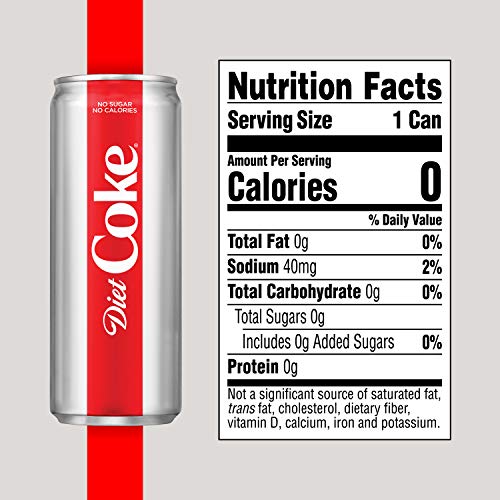 Diet Coke Soda Soft Drink, 12 fl oz, 8 Pack