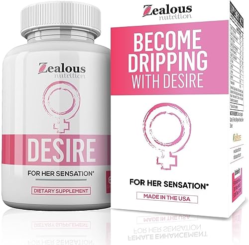 Zealous Nutrition Desire Multivitamin Pills – 5X Natural Mood Booster for Women - Increase Energy, Vitality, Headache Relief - for All Ages - 60 Caps