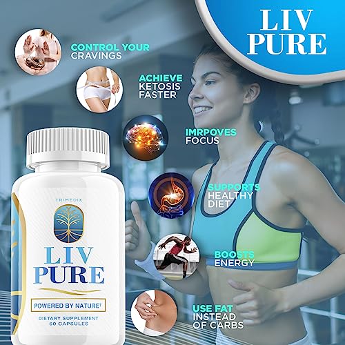 Liv Pure Pills - for 30 Days, LivPure Energy, Liv Pure Dietary Supplement, Liv Pure Liver Detox, LivPure Supplement, LivPure Golden Tea, Liv Pure Bottle