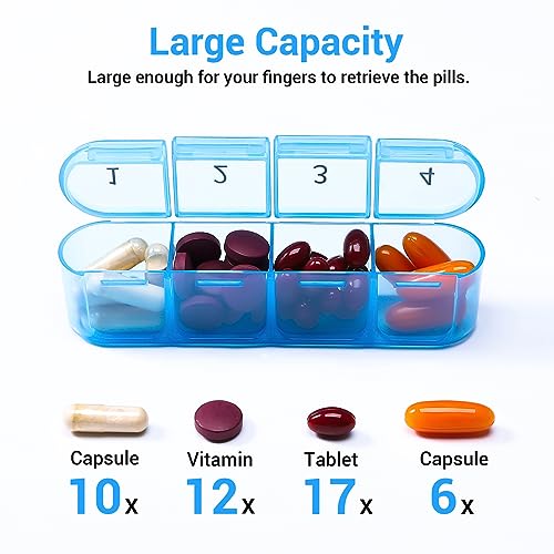 Windtrace Monthly Pill Organizer 1 Times a Day,30 Day Pill Box,One Month Pill Case Once a Day,31 Day Pill Holder Medicine Organizer for Vitamin