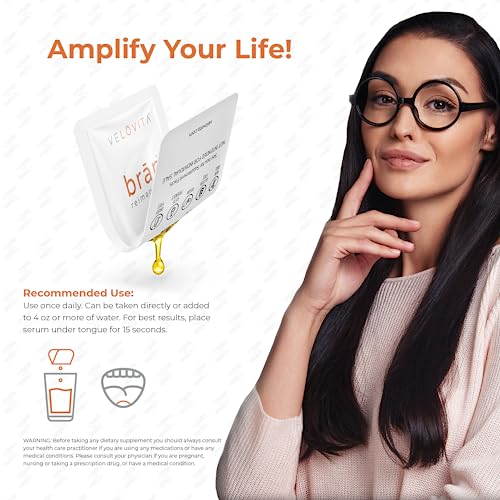 VELOVITA brān® Reimagined Caramel Macchiato Flavor Nootropic - Boost Energy and Increase Focus & Alertness with Vitamins - Non GMO, Gluten Free, Vegan, Keto-Friendly and Dairy Free - 25 Servings