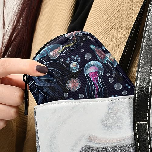 Jellyfish Travel Pill Organizer Case Daily Medicine Organizer Travel Pill Box Pill Container for Vitamin Fish Oil Travel Family Business