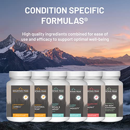 Mountain Peak Nutritionals Liver C - Organ Supplement Helps Maintain Healthy Liver Function & Energy Production - w/Siliphos® & Mushrooms - Hypoallergenic Dietary Supplement (90 Vegetarian Capsules)