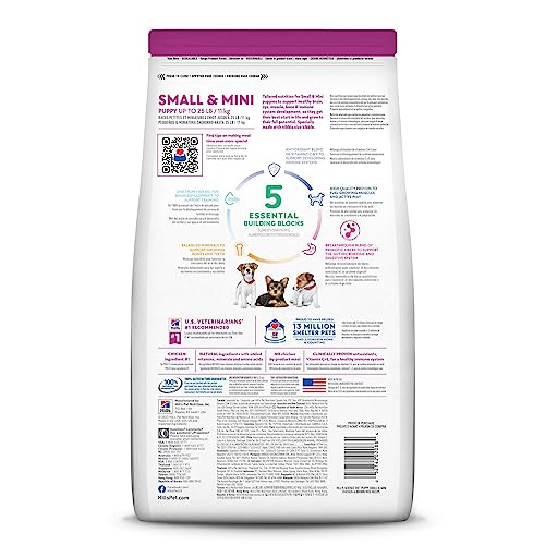 Hill's Science Diet Dry Dog Food, Puppy, Small Paws for Small Breeds, Chicken Meal, Barley & Brown Rice Recipe, 4.5 lb. Bag