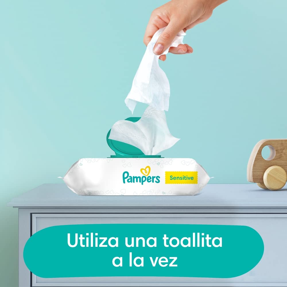 Pampers Baby Wipes Sensitive Perfume Free 8X Refill Packs 576 Count