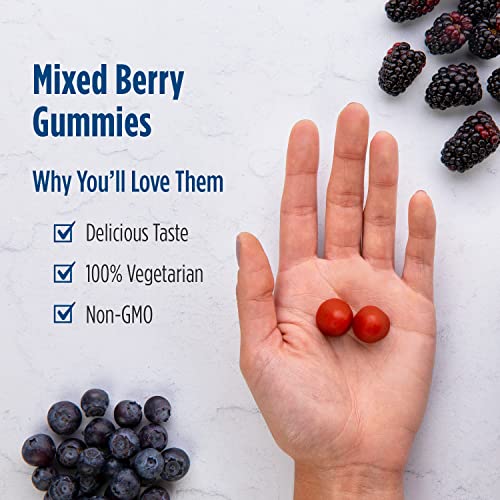 Nordic Naturals Men's Multivitamin Gummies, Mixed Berry - 60 Gummies - Support for Healthy Bones, Blood Vessels, Energy & Immunity - Non-GMO, Vegetarian - 30 Servings