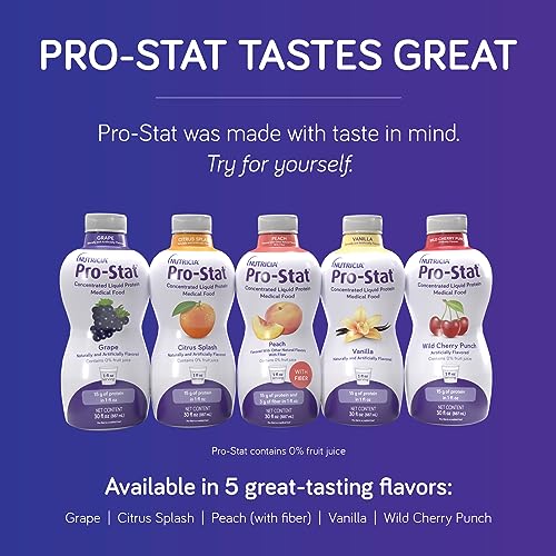 Pro-Stat Concentrated Liquid Protein Medical Food - Citrus Splash Flavor, 30 Fl Oz Bottle (Case of 6)