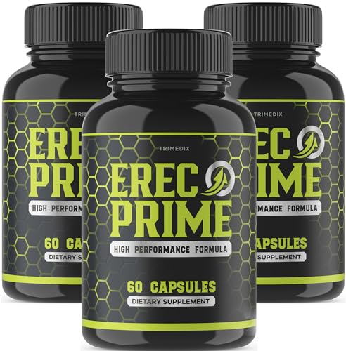 (3 Pack) ErecPrime Advance Formula, Erec Prime Pills Male Strength Formula, New ErecPrime Dietary Supplement, ErecPrime Capsules, ErecPrime Vegan for Men, for 90 Days.