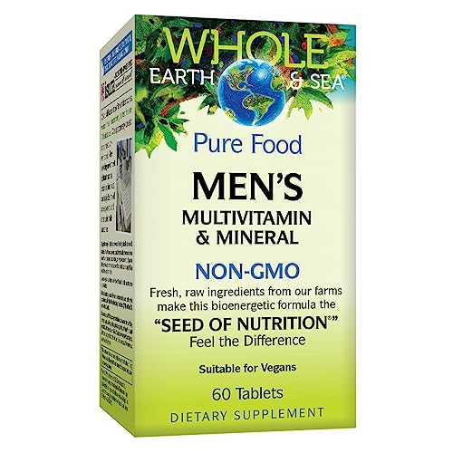 Natural Factors, Men's Multivitamin & Mineral, 1 Serving Contains Nutrition Equivalent to ½ lb of Veggies, 120 Count (Pack of 1)