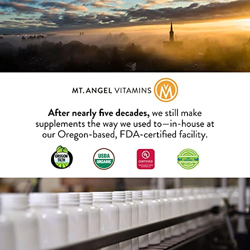 Mt. Angel Vitamins - Good Energy - Natural Energy Supplement for Fatigue, Better Mood Booster, Panax Ginseng, Rhodiola Rosea + More Herbs & Vitamins (60 Caps)