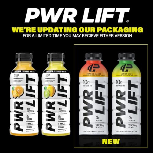 Whey Protein Water Sports Drink by PWR LIFT | Variety Pack | Keto, Vitamin B, Electrolytes, Zero Sugar, 10g of Protein | Post-Workout Energy Beverage | 16.9oz (Pack of 12)