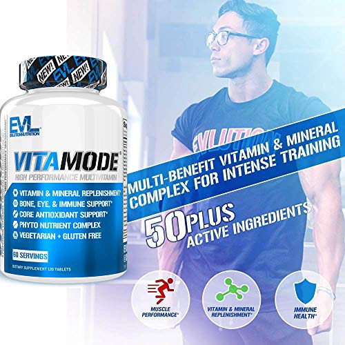 EVL Advanced Daily Multivitamin for Men - Men's Multivitamin with Essential Minerals Phytonutrient Complex and VitaMode Active Mens Vitamins for Energy with Lycopene for Muscle Bone and Immune Support